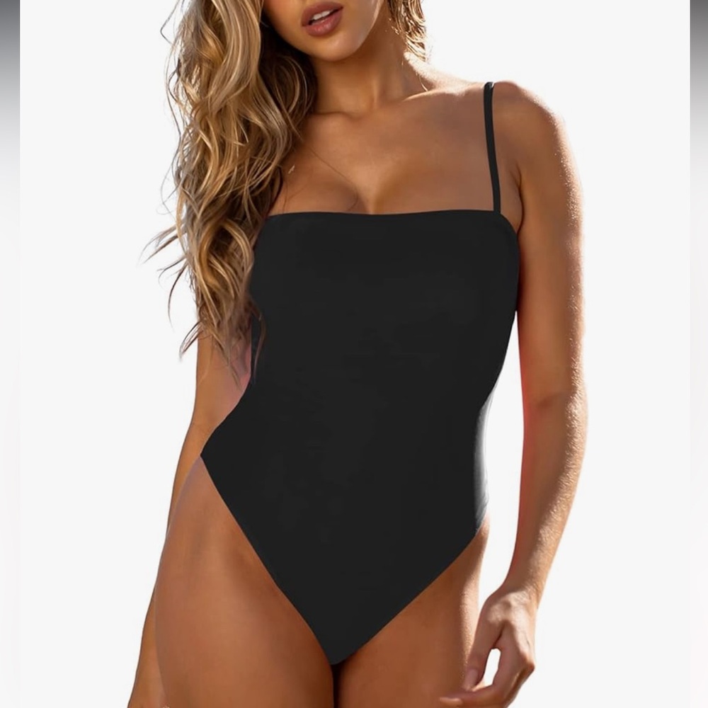 RELLECIGA Women's Bandeau One Piece Swimsuits 🩱👙🏄🏾‍♀️🏖️